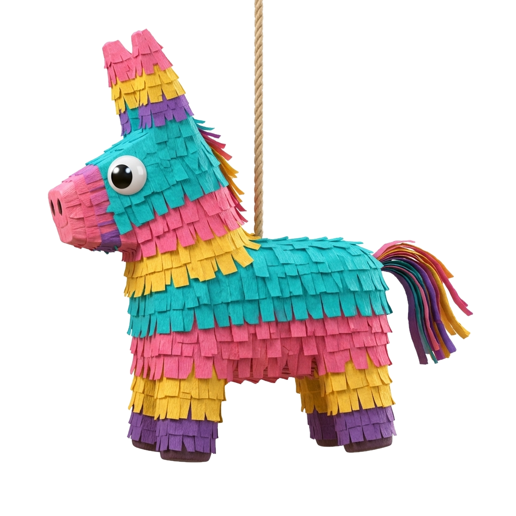 Piñata colorée artisanale mexicaine